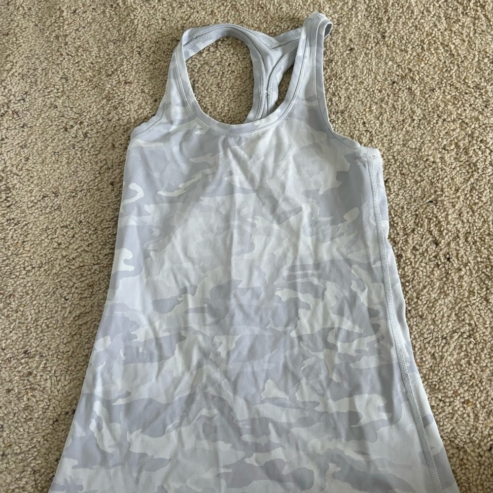 Lululemon Athletica Gray Camo Tank Top